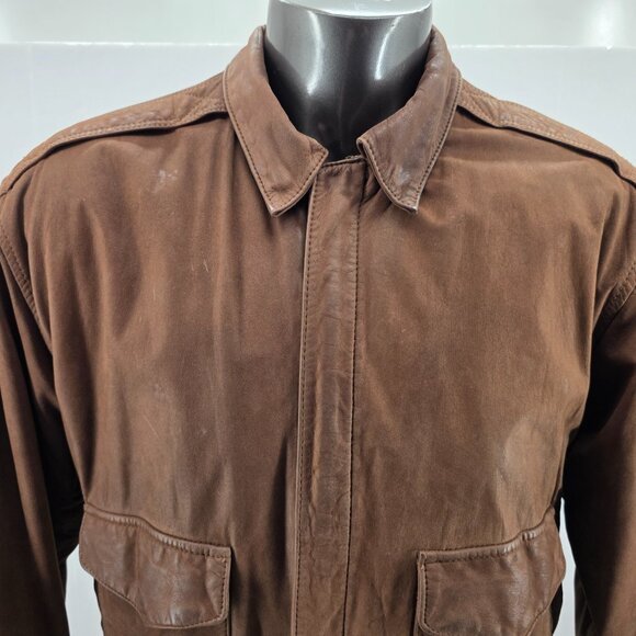 VINTAGE G-III Authentic Original Flight G3 Leather Bomber Jacket Mens Medium - Picture 3 of 14